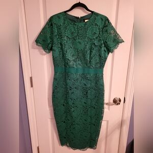 Alexia Admor Green Lace Cocktail Dress